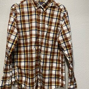 Hawker RYE brown/blue dress shirt